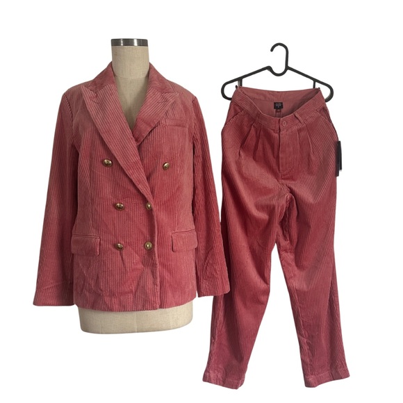 Rowing Blazers x Target Pink Corduroy Blazer and Pants Set - Picture 1 of 4